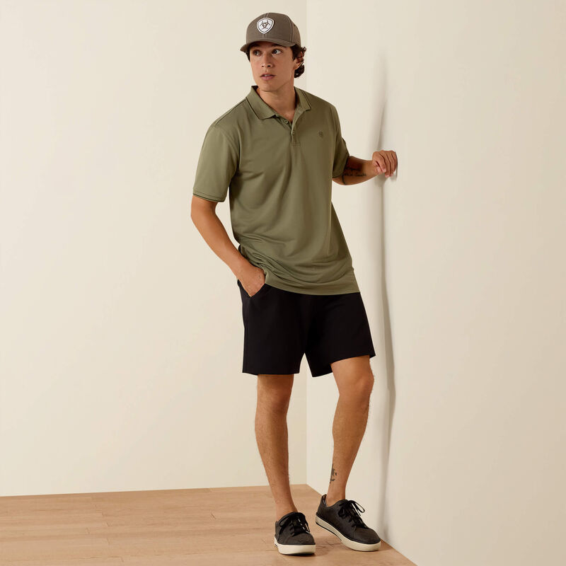 Ariat Men's Logo Fitted Polo