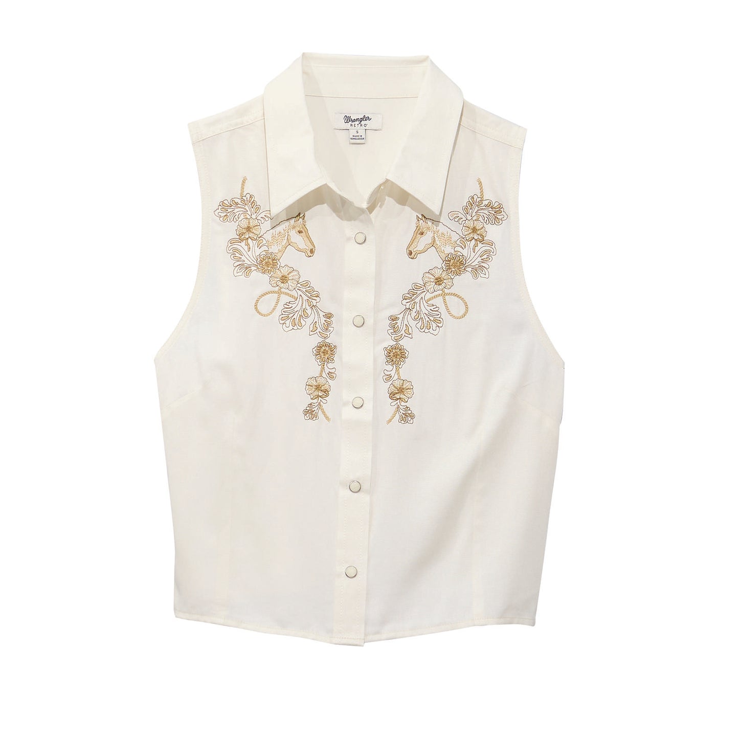 Women's Wrangler Retro® Vintage Sleeveless Snap Shirt