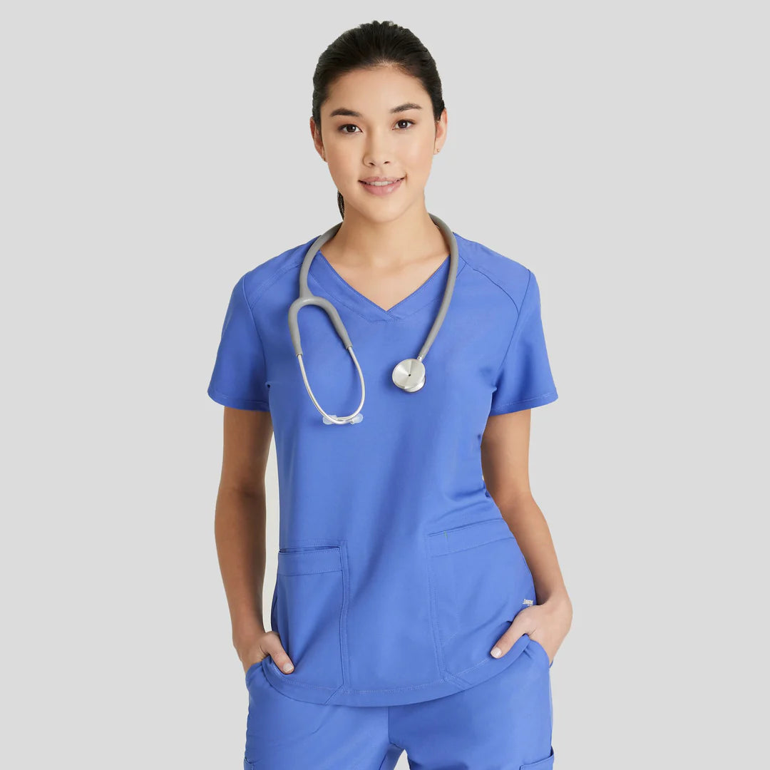 **FINAL SALE**Rhythm 2-Pocket Ciclo® Scrub Top - Seasonal Colors