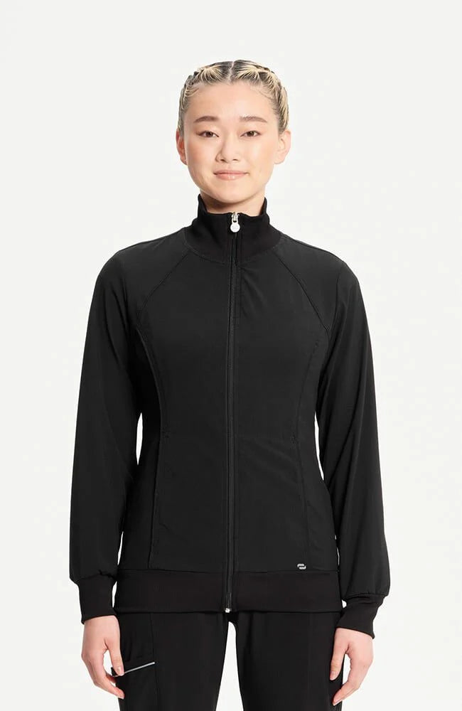 Infinity Women's Zip Front Warm Up Scrub Jacket