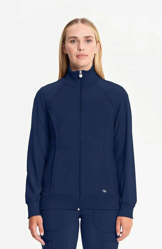Infinity Women's Zip Front Warm Up Scrub Jacket