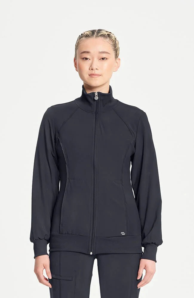 Infinity Women's Zip Front Warm Up Scrub Jacket