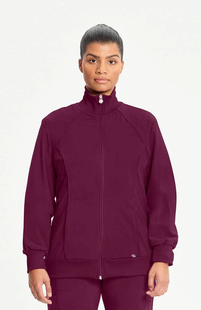 Infinity Women's Zip Front Warm Up Scrub Jacket