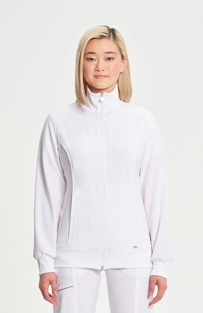 Infinity Women's Zip Front Warm Up Scrub Jacket