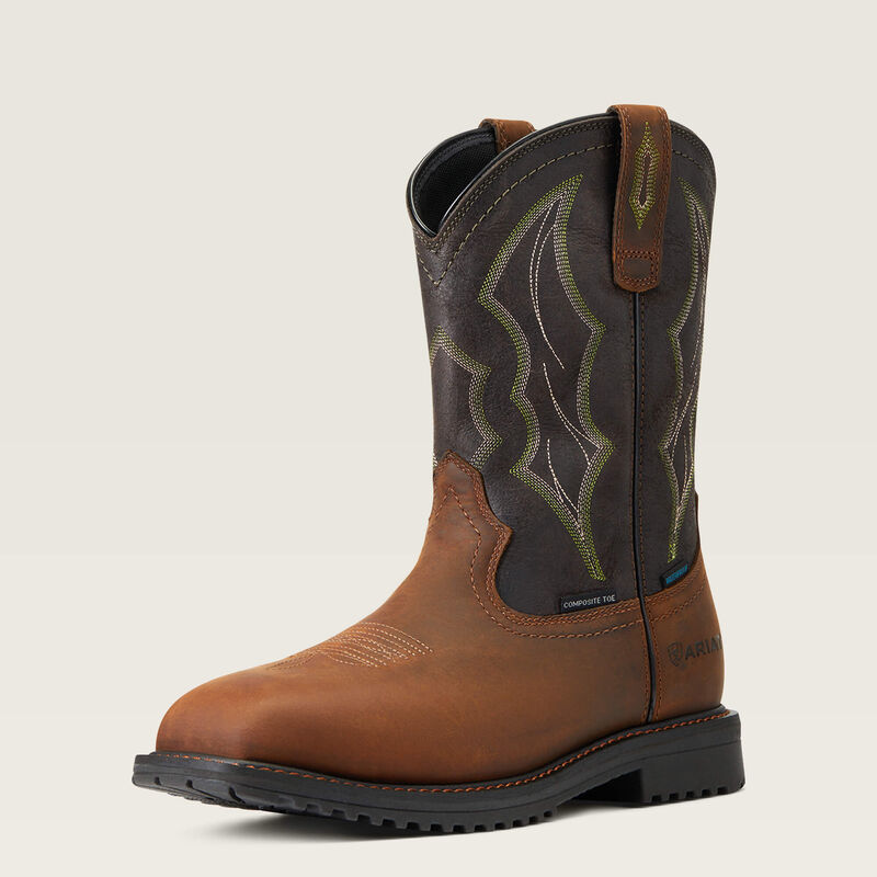 **FINAL SALE** RigTek Wide Square Toe Waterproof Composite Toe Work Boot