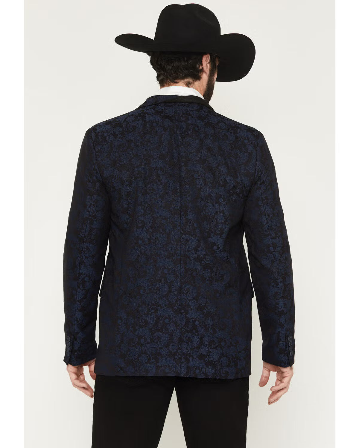 Rock & Roll Denim Men's Paisley Jacquard Modern Fit Sport coat