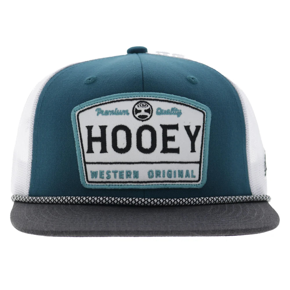 Hooey Trip 5-Panel Trucker Snapback Hat Blue/White