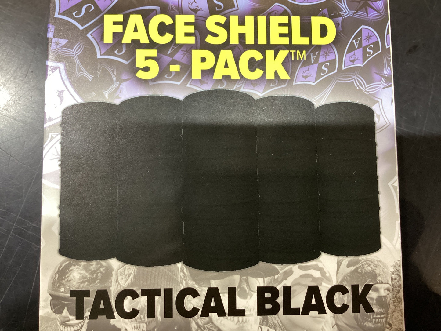 5 Pack of Gator mask (tactical black)