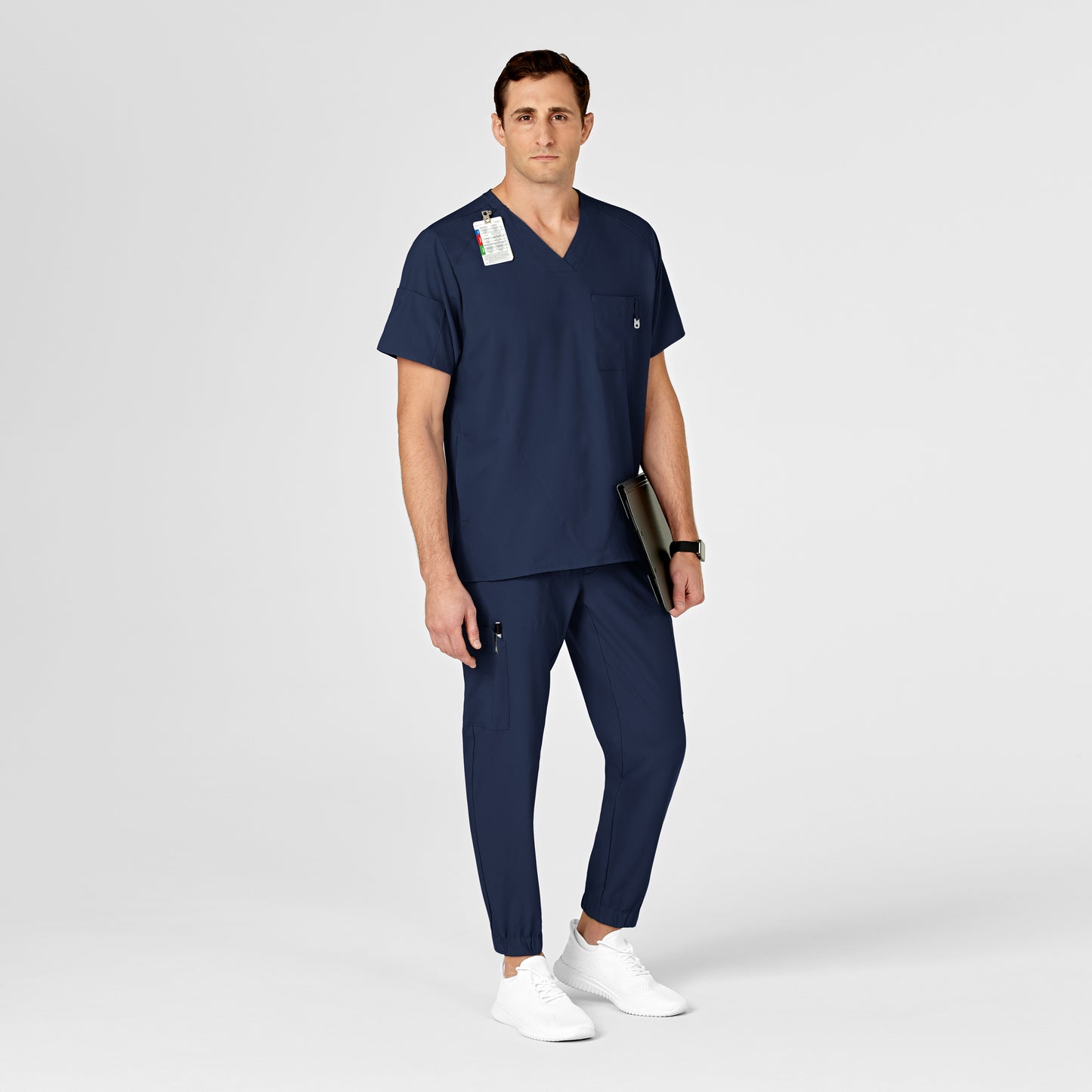 W123 Men's Cargo Jogger Scrub Pant