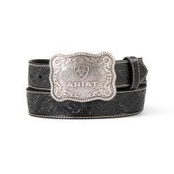 Ariat Men's belt 1 1/2'' Embossed Plate Buckle