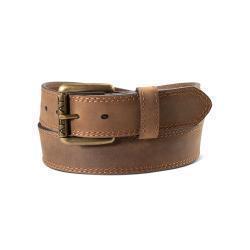 Ariat Men's Double Stitched Leather Belt (46)Dark Brown