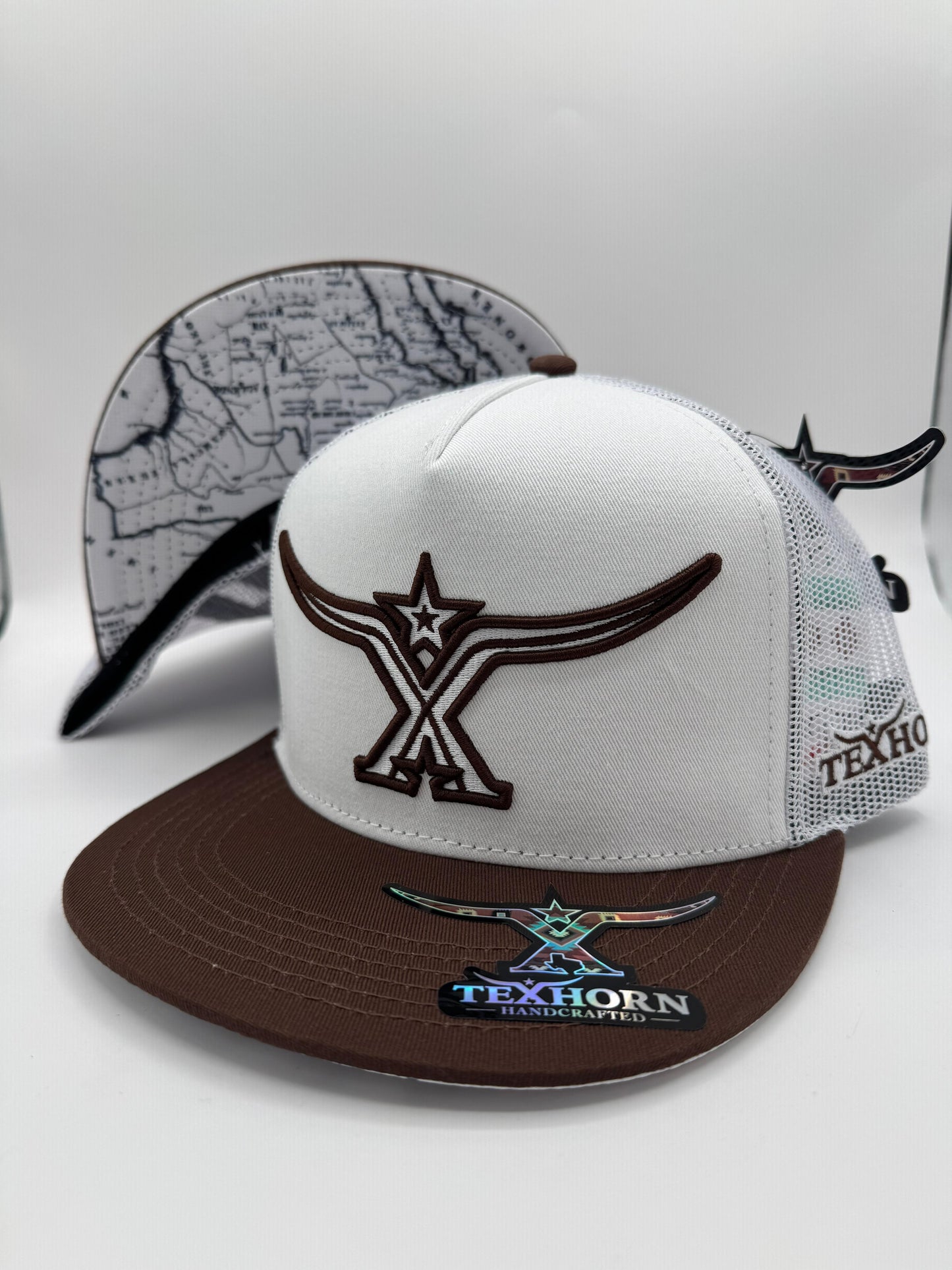 TEXHORN HAT - White And Brown