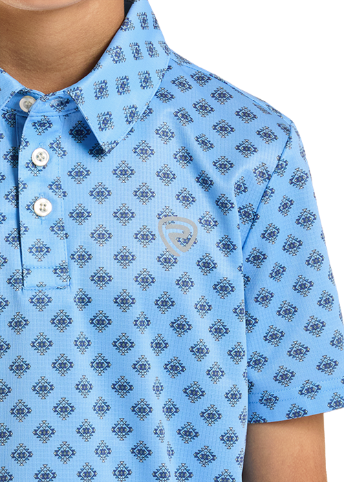 Rock&Roll Mini Aztec Geo Printed Polo