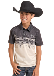 Rock&Roll Youth Border Printed Polo