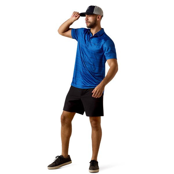 Ariat Men's All Over Print Fitted Polo