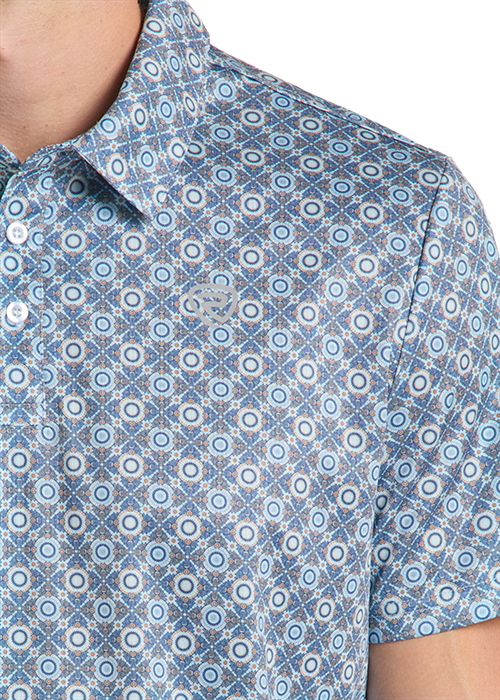Rock&Roll Medallion Print Polo