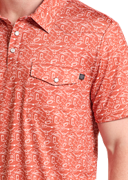 Rock & Roll College Game Day Print Polo
