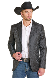 Rock & Roll Denim Black Blazer