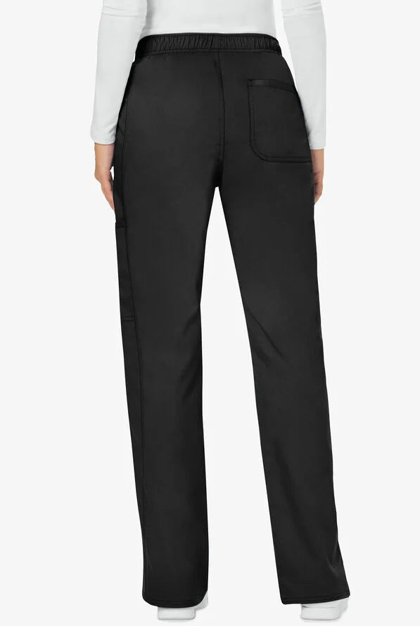 Cherokee Workwear Revolution Women's 5-Pocket STRETCH Drawstring Cargo Scrub Pants - Petite