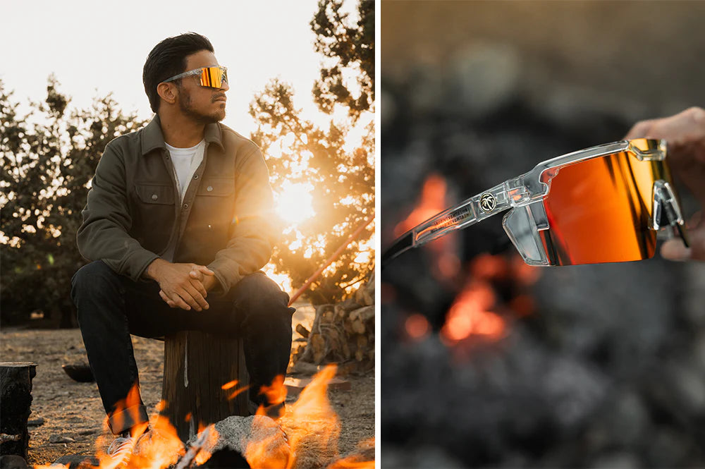 HeatWave Future Tech Z87+ Sunglasses: Vapor Clear Frame / Sunblast Lens