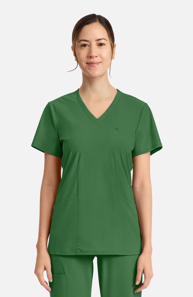 Women's 2-Pocket V-Neck Top Infinity Pursuit IN647A