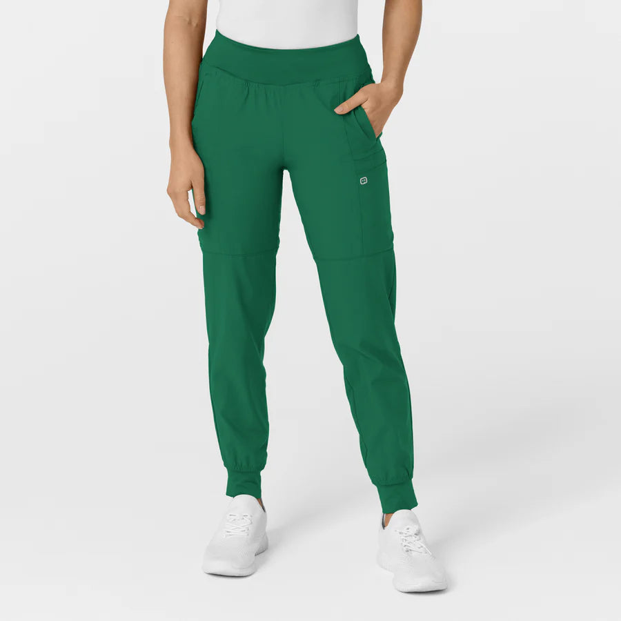 W123 Women's Comfort Waist Cargo Jogger Scrub Pant