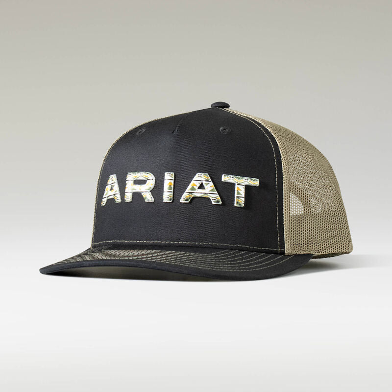 Ariat Embroidered Logo Black Green