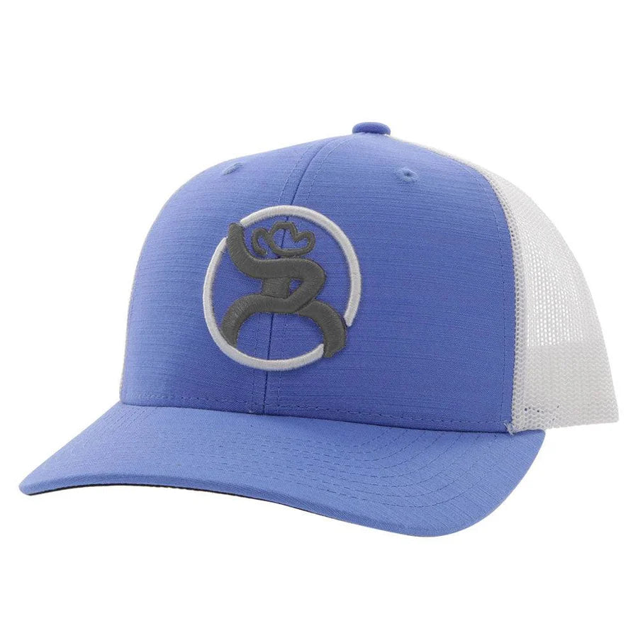 HOOEY "STRAP" ROUGHY BLUE/WHITE HAT