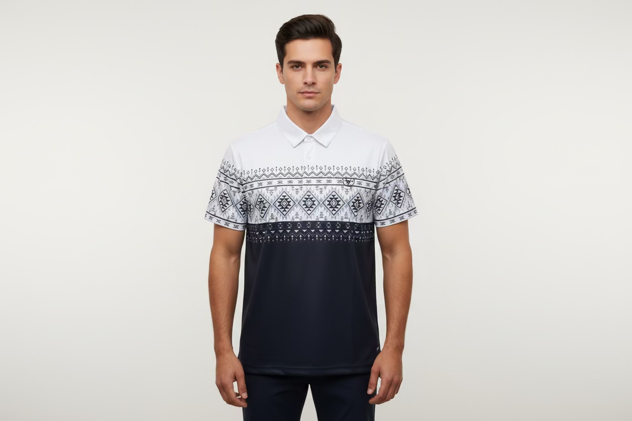 Mens Modern Fit Stretch Cotton Polo
