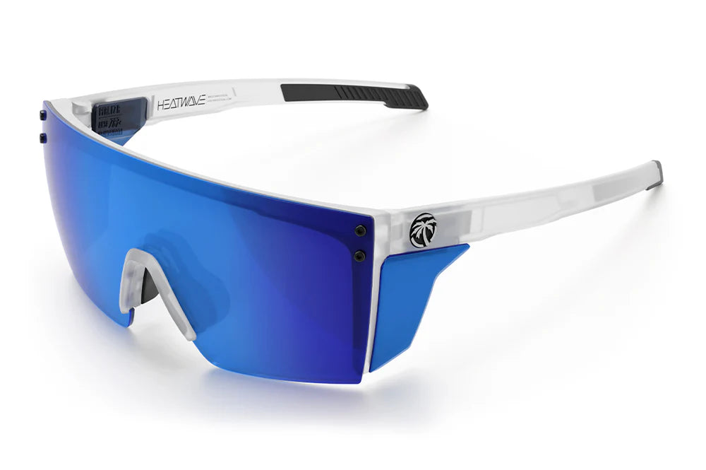 HeatWave Performance Lazer Face Sunglasses: Vapor Frost Frame Coastal Lens Z87+