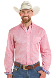 Panhandle Slim Rough Stock LS BD - Rose/Mauve