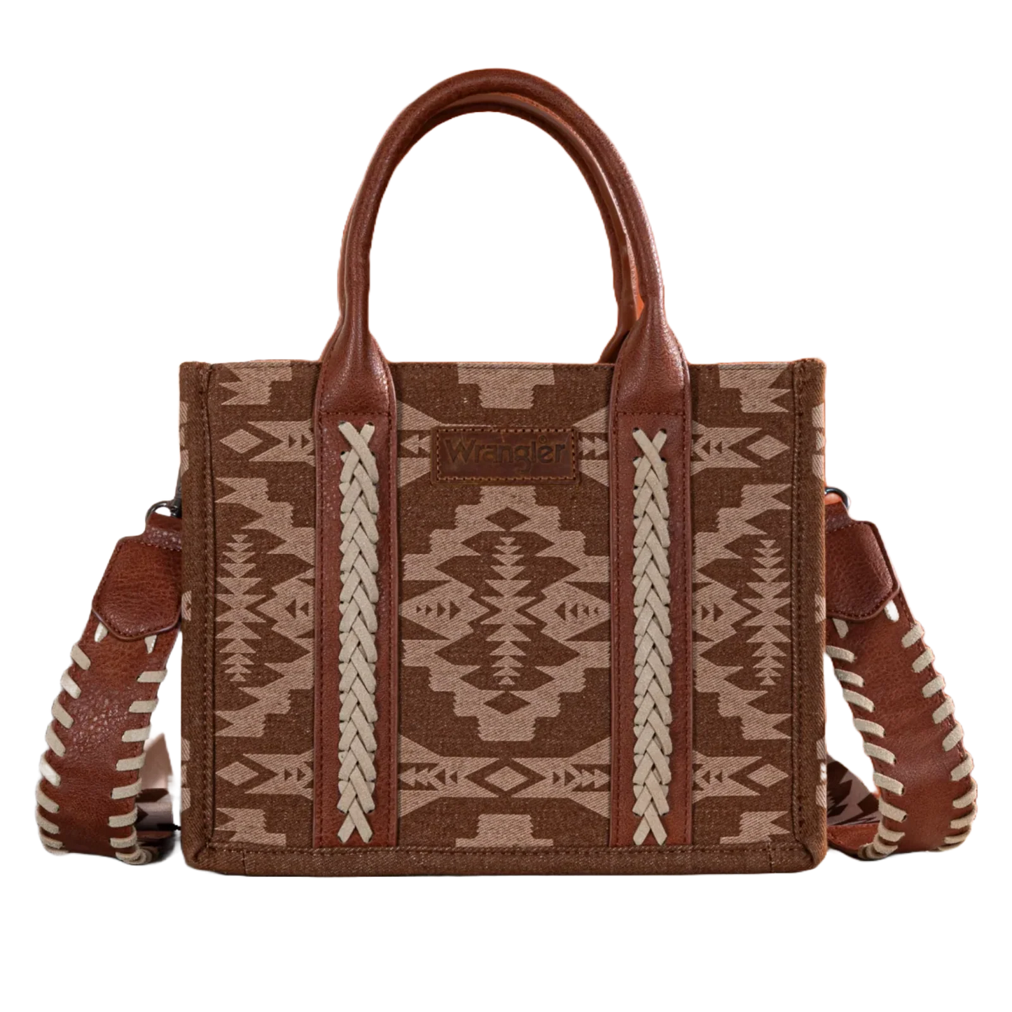 Wrangler Southwestern Print Small Canvas Tote/Crossbody
