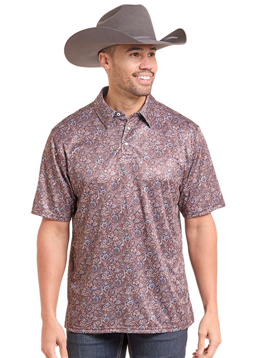 Panhandle Vintage Floral Print Polo