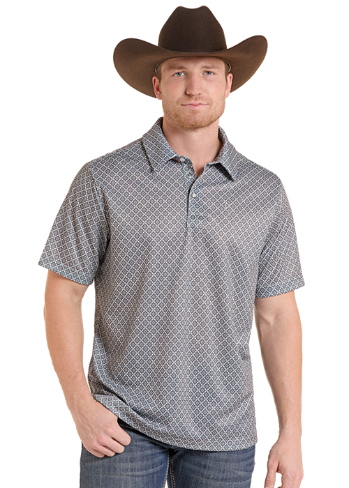 Panhandle Geometric Print Polo