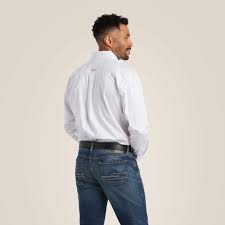 Ariat Solid Twill Clssc White LS SHRT