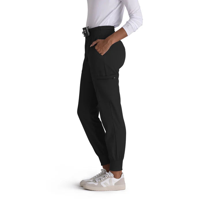 Carly 7-Pocket Mid-Rise Jogger Scrub Pant