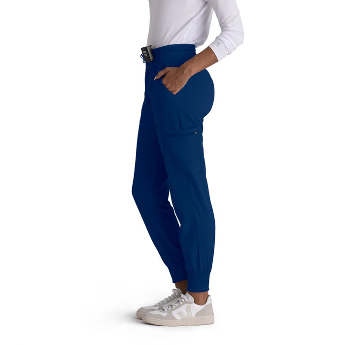 Carly 7-Pocket Mid-Rise Jogger Scrub Pant