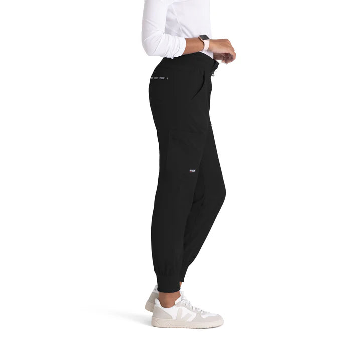 Carly 7-Pocket Mid-Rise Jogger Scrub Pant