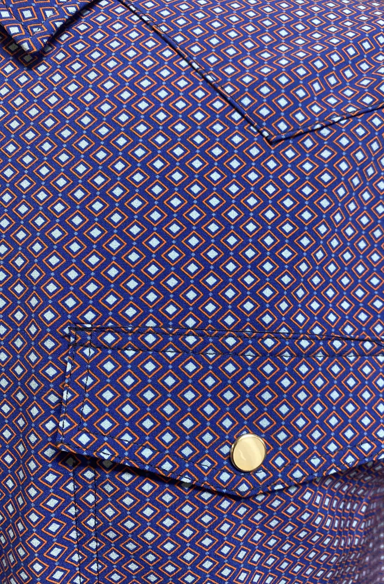 Panhandle SS 2Pkt Snap - Blue