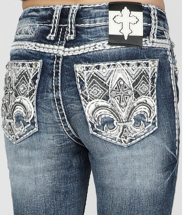 Girls Youth Answer Me Denim Jeans