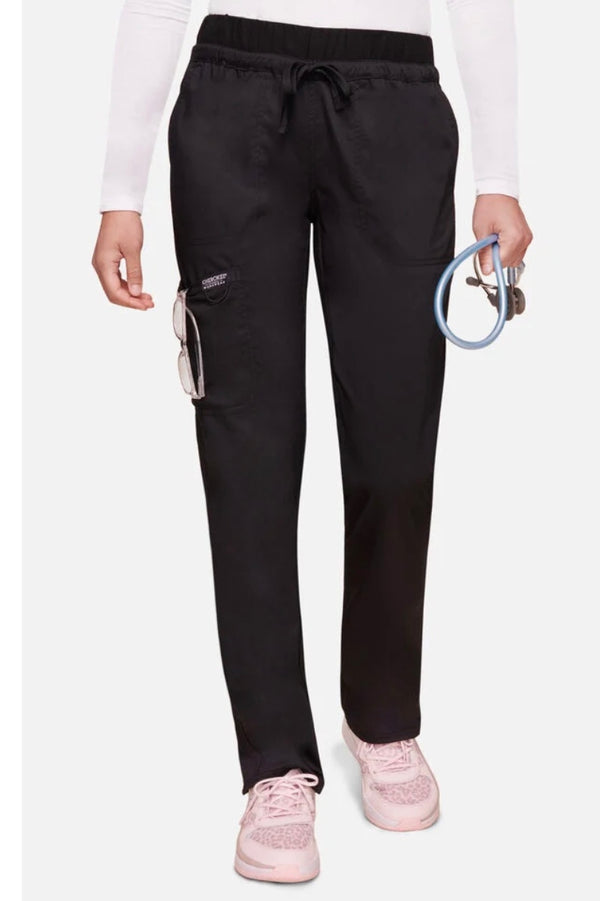 Women's Tapered Leg Drawstring Scrub Pant - Plus