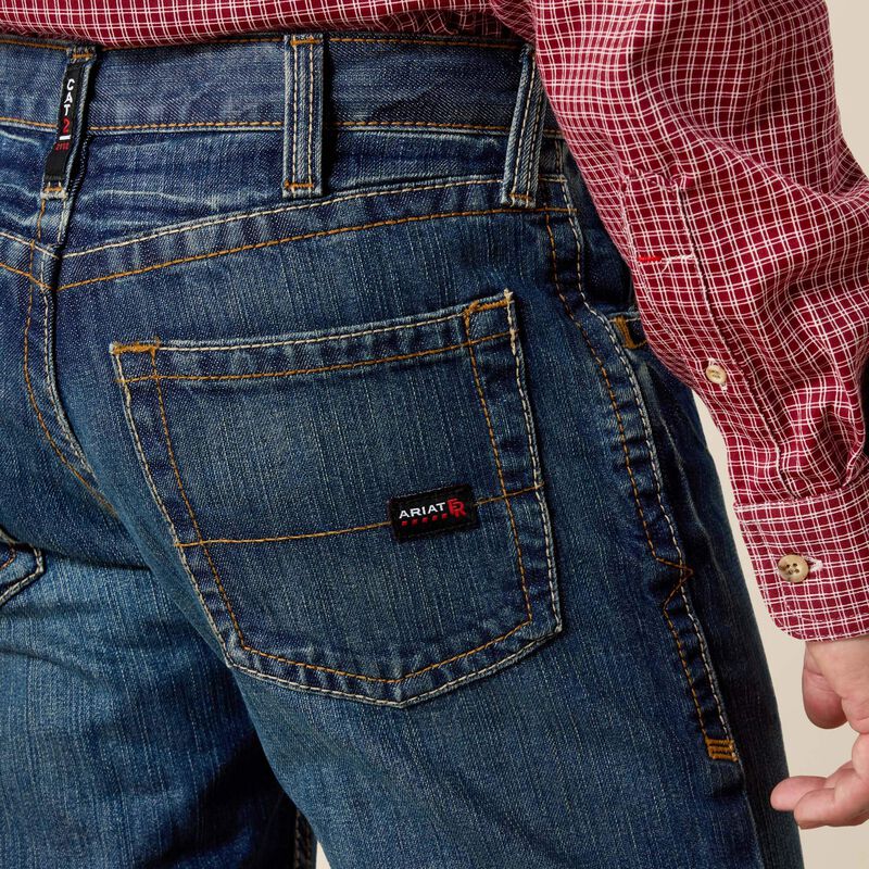 Ariat FR M5 Straight Basic Stackable Straight Leg Jean - Clay