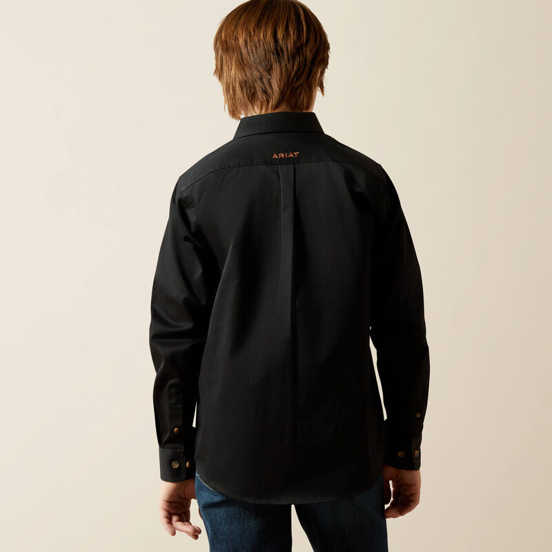 Ariat Boy's Solid Twill Classic Fit Shirt