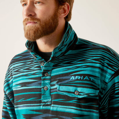 **FINAL SALE** Cotton-Rich Mockneck Sweatshirt