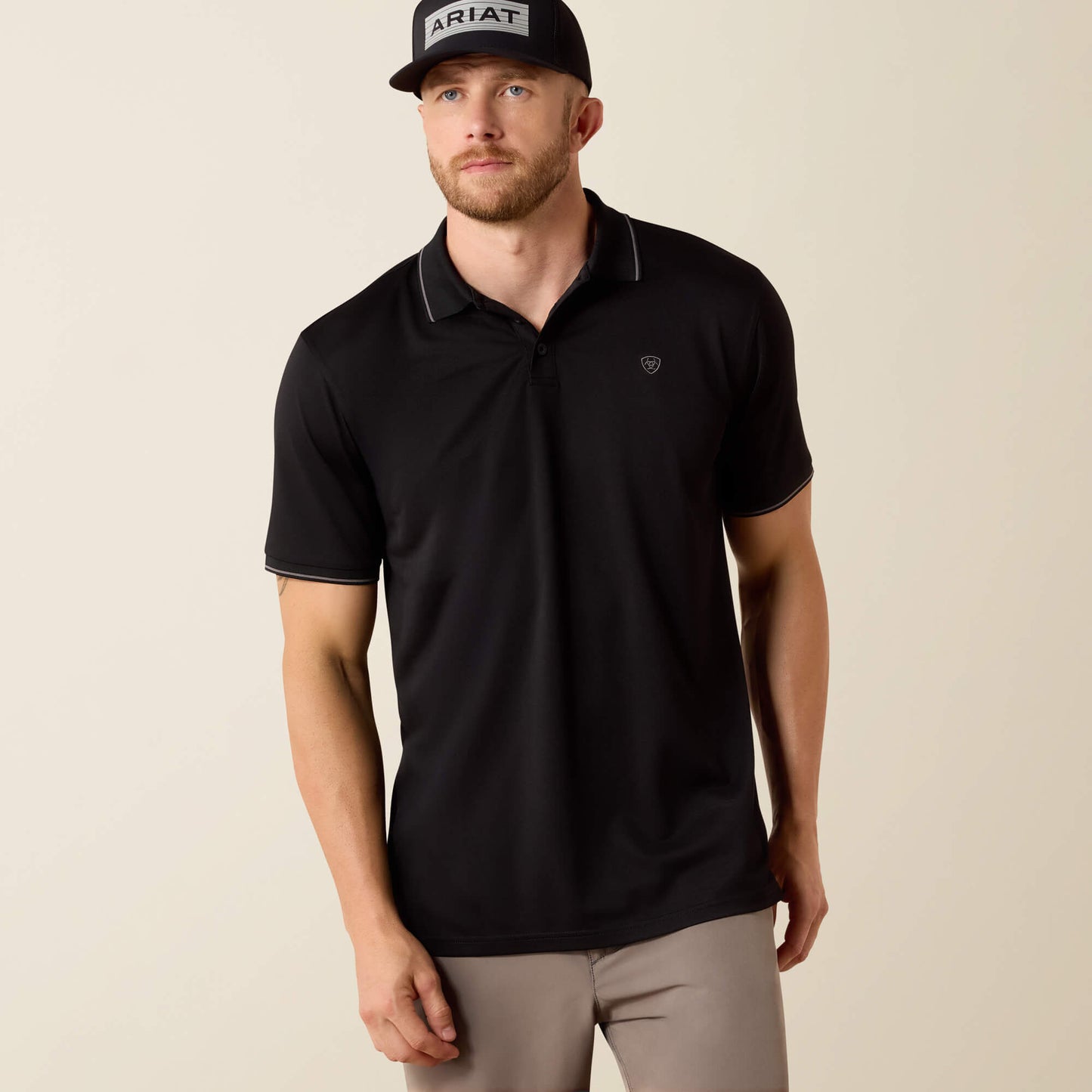 Ariat Men's Logo Fitted Polo