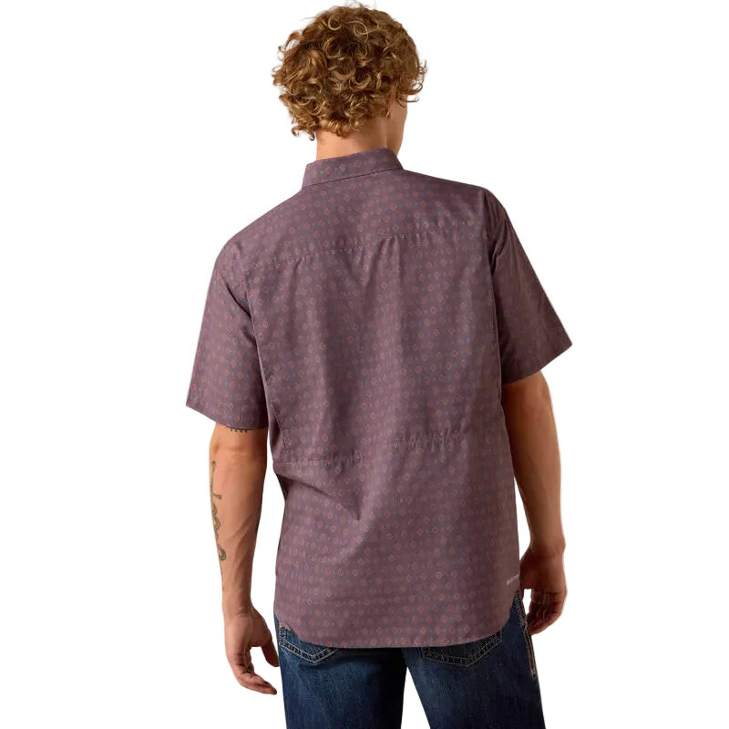 Men's Ariat Black Printed VentTEK Outbound Classic Fit Shirt