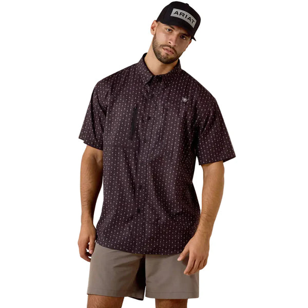 Men's Ariat Black Printed VentTEK Classic Fit Shirt
