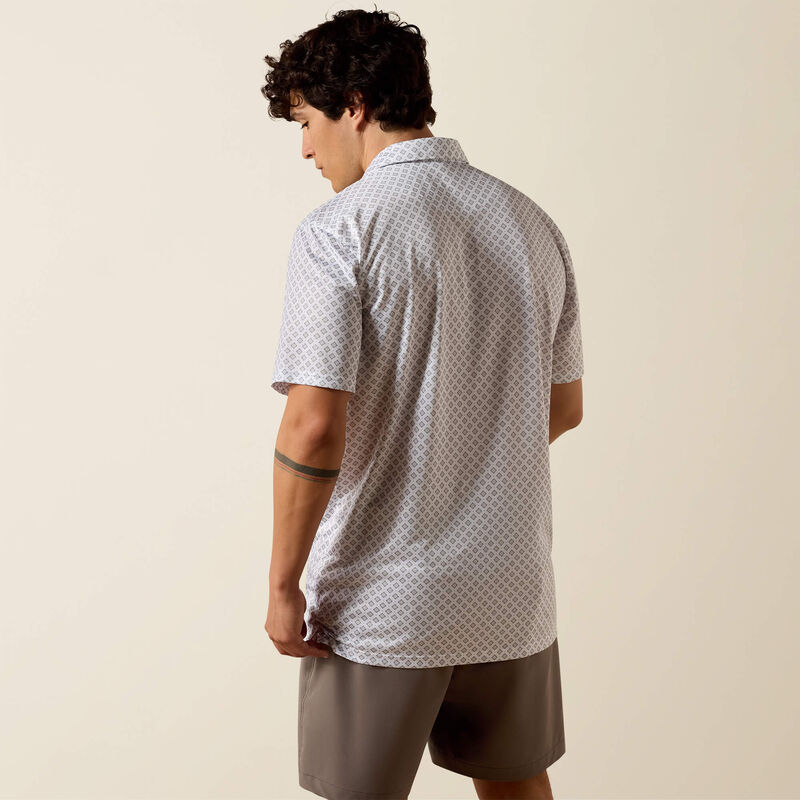 Ariat Men's All Over Print Polo - Big and Tall