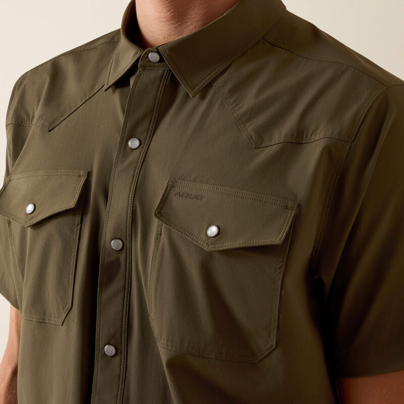 Ariat FrontierTough VentTEK Western Fitted Snap Shirt