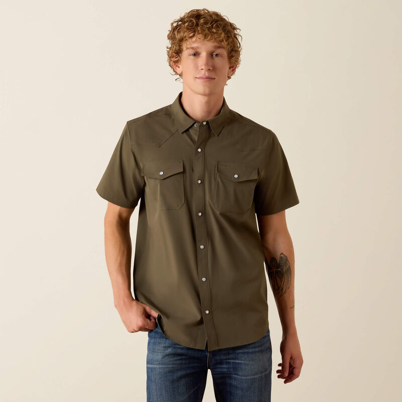 Ariat FrontierTough VentTEK Western Fitted Snap Shirt